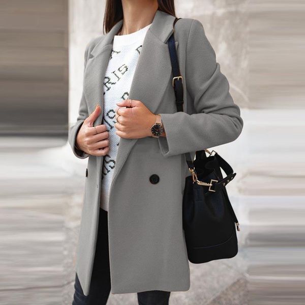 women's suits & blazers winter long-sleeved women coats fashion suit collar double breasted ladies jackets autumn vintage solid casual, White;black
women's suits & blazers winter long-sleeved women coats fashion suit collar double breasted ladies jackets autumn vintage solid casual, White;black