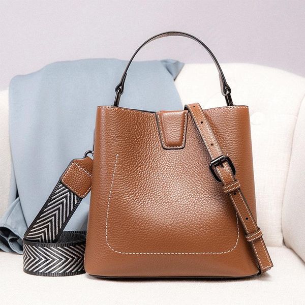 genuine leather bucket bag all-match lychee pattern layer cowhide portable shoulder messenger bags women cross body
genuine leather bucket bag all-match lychee pattern layer cowhide portable shoulder messenger bags women cross body