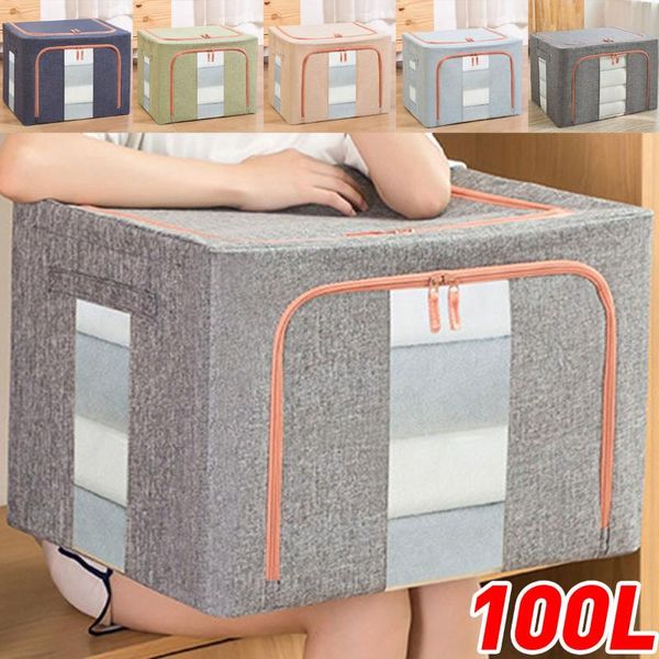 storage bags 66l/100l home crushed steel frame box clothes quilt foldable organizer towel underwear toy finishing
storage bags 66l/100l home crushed steel frame box clothes quilt foldable organizer towel underwear toy finishing