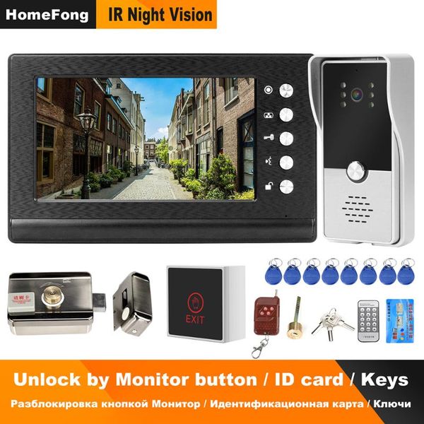homefong wired video door phone with lock intercom for apartment home electric access control system 3a power phones
homefong wired video door phone with lock intercom for apartment home electric access control system 3a power phones