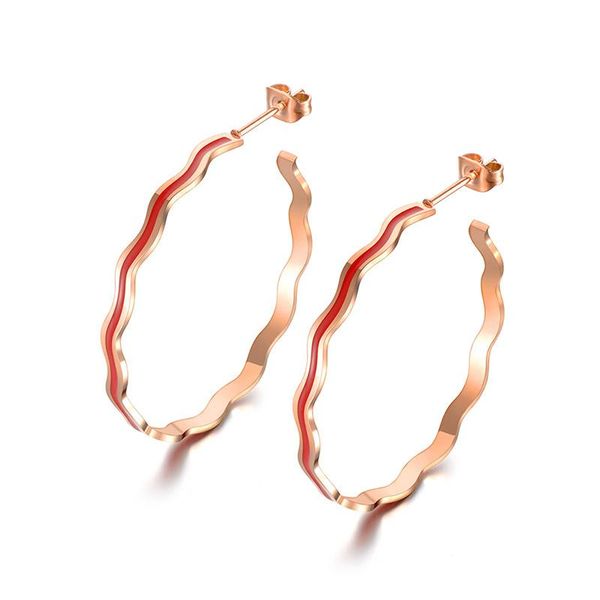 stud fashion jewelry undulation wave circle earrings stainless steel with 3 colors glaze for party gift je18473, Golden;silver
stud fashion jewelry undulation wave circle earrings stainless steel with 3 colors glaze for party gift je18473, Golden;silver