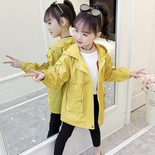 coat jacket for girls hooded trench jackets children spring flower teenage clothes kids windbreaker, Blue;gray
coat jacket for girls hooded trench jackets children spring flower teenage clothes kids windbreaker, Blue;gray