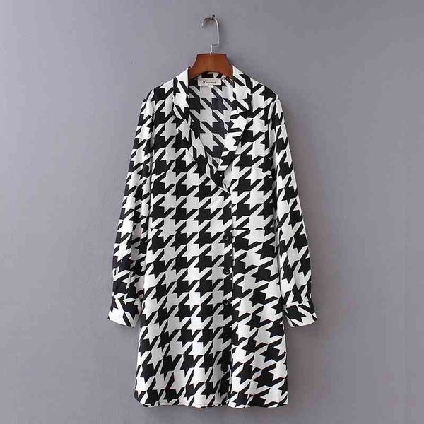 women vintage notched collar houndstooth print loose straight dress female long sleeve vestidos chic party dresses ds1288 210419, Black;gray
women vintage notched collar houndstooth print loose straight dress female long sleeve vestidos chic party dresses ds1288 210419, Black;gray