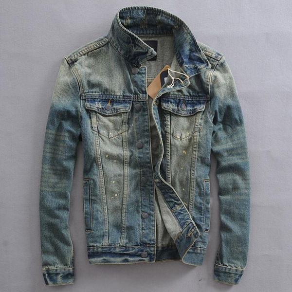 men's jackets spring and autumn retro old denim jacket youth korean version of the slim stretch clothes gown tide, Black;brown
men's jackets spring and autumn retro old denim jacket youth korean version of the slim stretch clothes gown tide, Black;brown