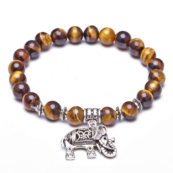 national style 8mm natural yellow tiger's eye stone elephant bracelet buddha bead single ring bracelet, Black
national style 8mm natural yellow tiger's eye stone elephant bracelet buddha bead single ring bracelet, Black