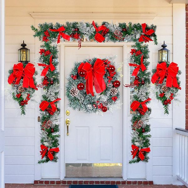 decorative flowers & wreaths merry christmas door decorations for home garland xmas hanging tree ornaments front festival atmosphere decor
decorative flowers & wreaths merry christmas door decorations for home garland xmas hanging tree ornaments front festival atmosphere decor