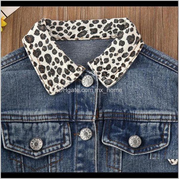 outwear clothing baby maternity drop delivery 2021 girl denim leopard neck fashion children spring autumn long sleeve kids jacket baby coat, Blue;gray
outwear clothing baby maternity drop delivery 2021 girl denim leopard neck fashion children spring autumn long sleeve kids jacket baby coat, Blue;gray
