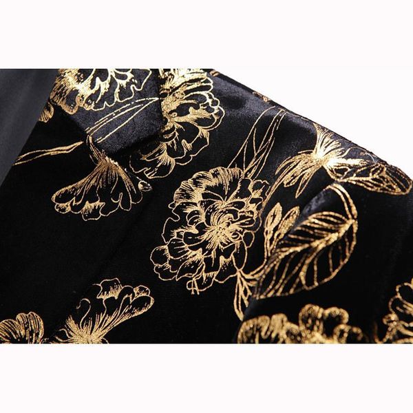 Men's Suits & Blazers Fashion Slim Men Gold Print Suit Jacket Stage Costume Singer Host Musician Dancer Nightclub Party Business Casual, White;black
Men's Suits & Blazers Fashion Slim Men Gold Print Suit Jacket Stage Costume Singer Host Musician Dancer Nightclub Party Business Casual, White;black