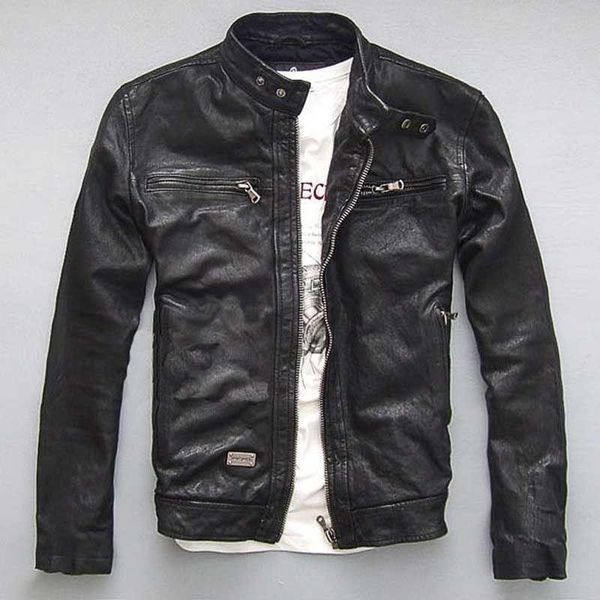 men's leather & faux 2021 men autumn real lambskin jackets large size motorcycle coats male genuine sheepskin bomber outwear w642, Black
men's leather & faux 2021 men autumn real lambskin jackets large size motorcycle coats male genuine sheepskin bomber outwear w642, Black