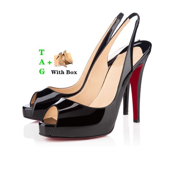 classic women brand red bottoms heels patent leather platform peep-toes sandals luxury dress shoes designer red bottom pumps wedding shoes, Black
classic women brand red bottoms heels patent leather platform peep-toes sandals luxury dress shoes designer red bottom pumps wedding shoes, Black