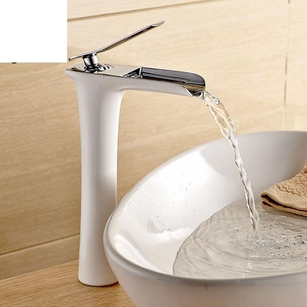 basin faucets modern white bathroom faucet waterfall single hole cold and water tap mixer taps 6008 sink
basin faucets modern white bathroom faucet waterfall single hole cold and water tap mixer taps 6008 sink