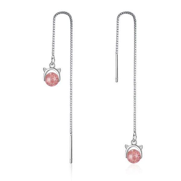 stud promotion 925 sterling silver cute little cat animal strawberry quartz crystal ladies`long earrings jewelry no fade, Golden;silver
stud promotion 925 sterling silver cute little cat animal strawberry quartz crystal ladies`long earrings jewelry no fade, Golden;silver