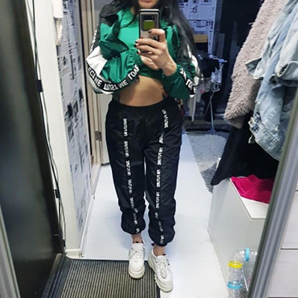 women's pants & capris sweatpants trousers women hip hop loose jogger sporting elastic waist black casual combat streetwear fashion, Black;white
women's pants & capris sweatpants trousers women hip hop loose jogger sporting elastic waist black casual combat streetwear fashion, Black;white