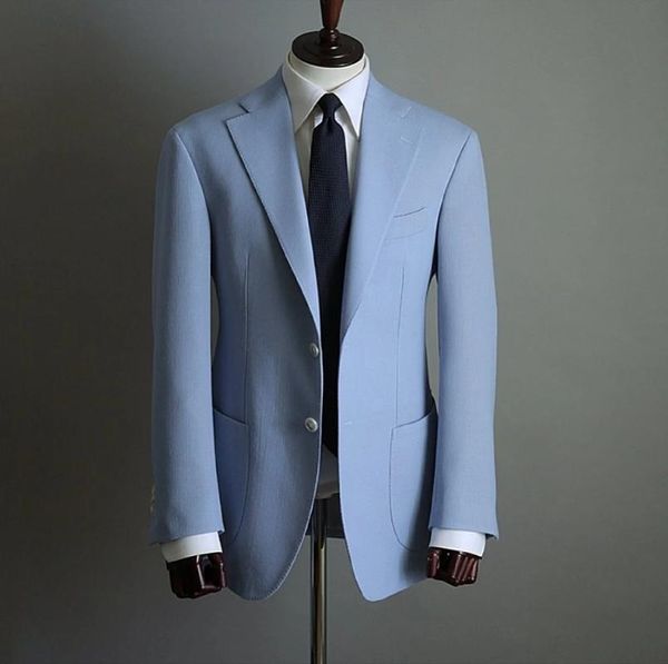 men's suits & blazers fashion light sky blue men 2 pcs jacket+pant wedding tuxedos terno masculino groom prom slim fit blazer custom ma, White;black
men's suits & blazers fashion light sky blue men 2 pcs jacket+pant wedding tuxedos terno masculino groom prom slim fit blazer custom ma, White;black