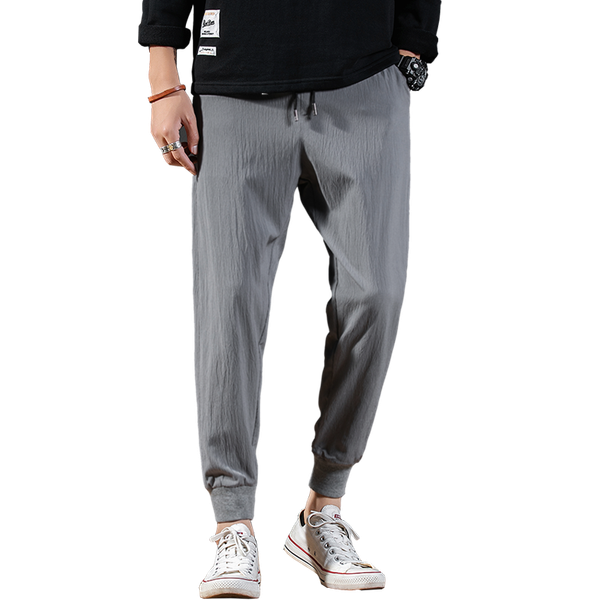 joggers men solid men's harem pants 2021 summer fitness casual ankle-length mens elastic trousers streetwear slim male, Black
joggers men solid men's harem pants 2021 summer fitness casual ankle-length mens elastic trousers streetwear slim male, Black