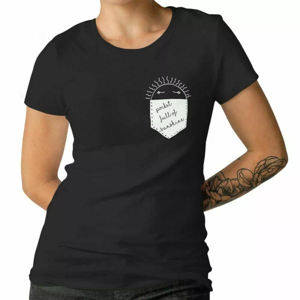 pocket full of sunshine ladies gift t-shirt trendy pocket nice 100% cotton, White;black
pocket full of sunshine ladies gift t-shirt trendy pocket nice 100% cotton, White;black