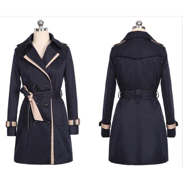 women's trench coats european and american autumn winter double-breasted long coat korean version of color matching jacket loose, Tan;black
women's trench coats european and american autumn winter double-breasted long coat korean version of color matching jacket loose, Tan;black
