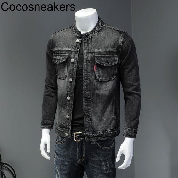 men's jackets autumn stand collar vintage black denim jacket coat long term big goods, Black;brown
men's jackets autumn stand collar vintage black denim jacket coat long term big goods, Black;brown