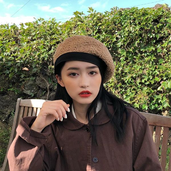 beanies beret women autumn winter high-count yarn velvet western artistic painter hat one piece drop
beanies beret women autumn winter high-count yarn velvet western artistic painter hat one piece drop