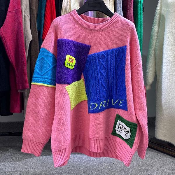 korean style casual kntted sweaters jumpers soft warm ladies loose oversized knitwear pullovers c s7220 women's, White;black
korean style casual kntted sweaters jumpers soft warm ladies loose oversized knitwear pullovers c s7220 women's, White;black