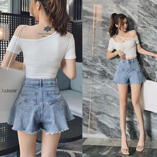 women wide-leg denim shorts female slim loose fashion summer short femme jeans plus size women's, White;black
women wide-leg denim shorts female slim loose fashion summer short femme jeans plus size women's, White;black