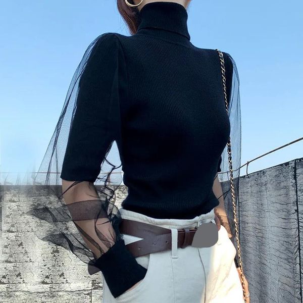 women's sweaters spring t-shirt mesh knitted sweater stand collar solid color small shirt lace black large size base, White;black
women's sweaters spring t-shirt mesh knitted sweater stand collar solid color small shirt lace black large size base, White;black