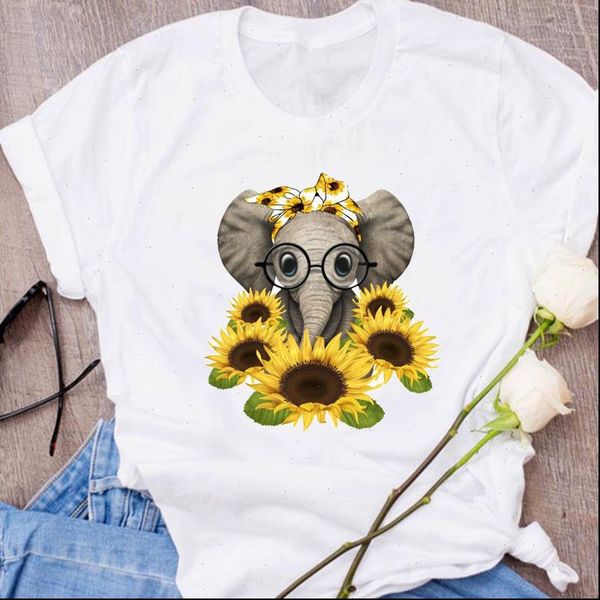 graphic sunflower elephant cartoon printing womens short sleeve clothing 90s clothes lady tees female t shirt, White
graphic sunflower elephant cartoon printing womens short sleeve clothing 90s clothes lady tees female t shirt, White