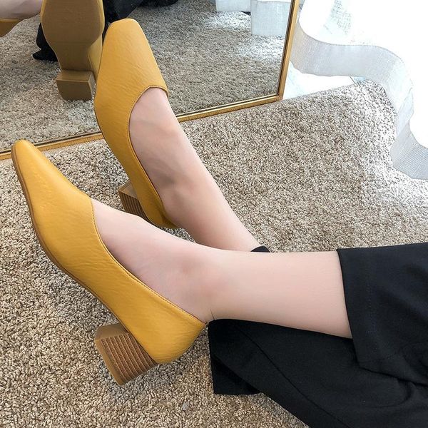 dress shoes solid leather ladies woman pumps fashion square toe women slip on shallow mouth thick high heels casual, Black
dress shoes solid leather ladies woman pumps fashion square toe women slip on shallow mouth thick high heels casual, Black