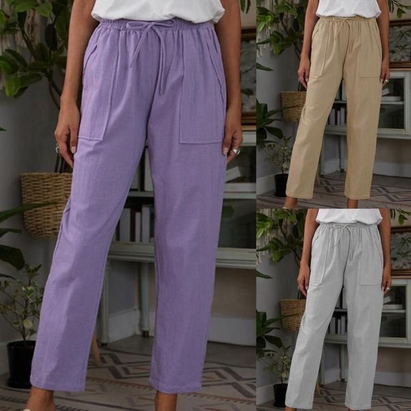 women's pants & capris elastic waist solid color women trousers casual trendy soft drawstring pockets slim clothing for daily wear, Black;white
women's pants & capris elastic waist solid color women trousers casual trendy soft drawstring pockets slim clothing for daily wear, Black;white