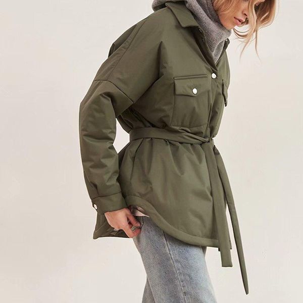 women's down & parkas zzjuly 2021 autumn vintage solid lapel sashes single-breasted cotton clothes female coat streetwear long sleeve c, Black
women's down & parkas zzjuly 2021 autumn vintage solid lapel sashes single-breasted cotton clothes female coat streetwear long sleeve c, Black