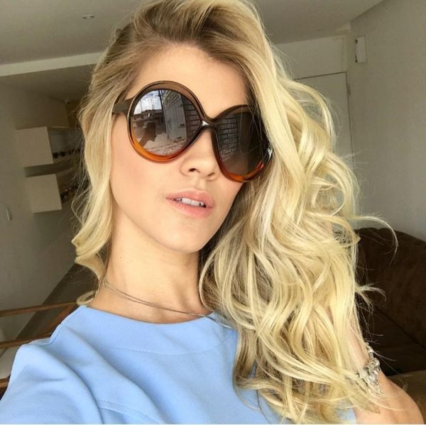 sunglasses oversized super star same brand designer women round retro olors frame gradient lens shades uv400, White;black
sunglasses oversized super star same brand designer women round retro olors frame gradient lens shades uv400, White;black