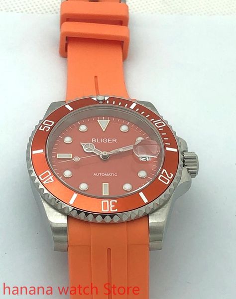 wristwatches bliger watch men's high-quality luxury sports and leisure waterproof mechanical clock orange bezel, Slivery;brown
wristwatches bliger watch men's high-quality luxury sports and leisure waterproof mechanical clock orange bezel, Slivery;brown