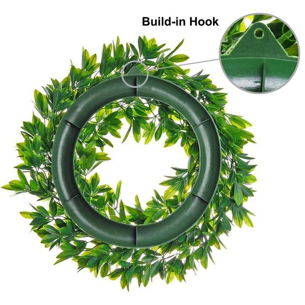 decorative flowers & wreaths artificial green leaves wreath,artificial boxwood wreath leaf for front door wall window party decor,indoor/out
decorative flowers & wreaths artificial green leaves wreath,artificial boxwood wreath leaf for front door wall window party decor,indoor/out