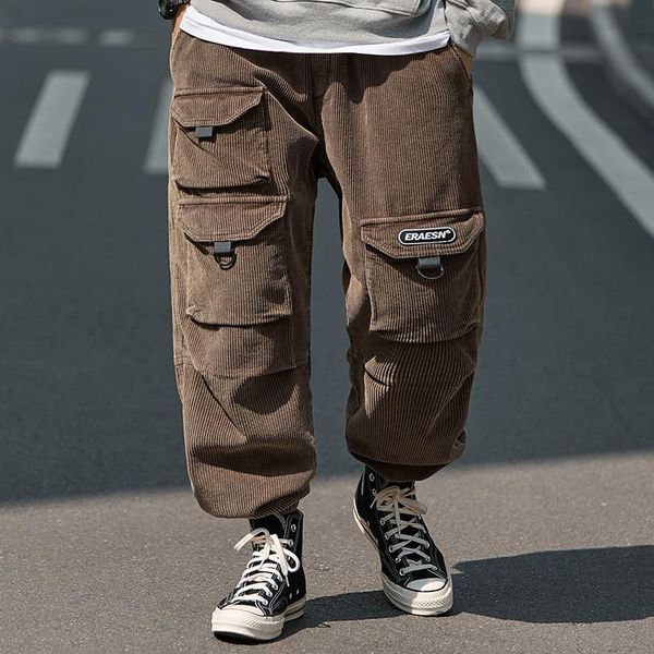 men's pants men corduroy cargo 2021 winter fleece street warm joggers trousers plus size wear sports, Black
men's pants men corduroy cargo 2021 winter fleece street warm joggers trousers plus size wear sports, Black