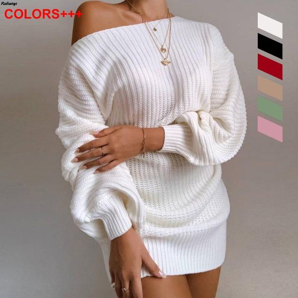 rulangs 2021 autumn and winter women's european american casual loose off-shoulder lantern sleeve knitted sweater dress s-xl dresses, Black;gray
rulangs 2021 autumn and winter women's european american casual loose off-shoulder lantern sleeve knitted sweater dress s-xl dresses, Black;gray