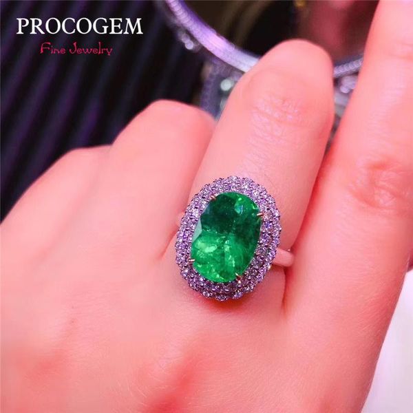 cluster rings procogem luxurious created emerald for women party gifts 7.50ct green gems ring fine jewelry 925 sterling silver #827, Golden;silver
cluster rings procogem luxurious created emerald for women party gifts 7.50ct green gems ring fine jewelry 925 sterling silver #827, Golden;silver