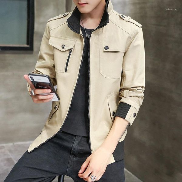men's jackets leisure jacket collar washing cotton autumn coat of cultivate one's morality, Black;brown
men's jackets leisure jacket collar washing cotton autumn coat of cultivate one's morality, Black;brown