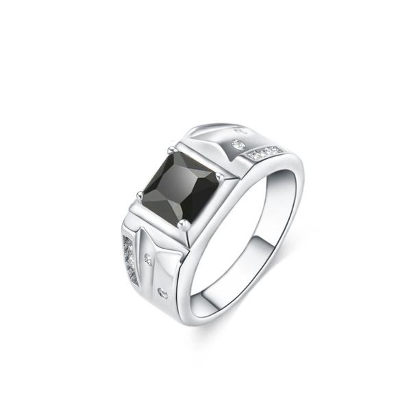 wedding rings fashion silver ring classic exquisite domineering men's square inlaid black zircon hand jewelry, Slivery;golden
wedding rings fashion silver ring classic exquisite domineering men's square inlaid black zircon hand jewelry, Slivery;golden