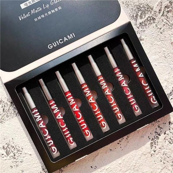 7pcs/set matte lip gloss liquid lipstick waterproof long lasting moisturizer velvet tint cosmetic with gift box
7pcs/set matte lip gloss liquid lipstick waterproof long lasting moisturizer velvet tint cosmetic with gift box