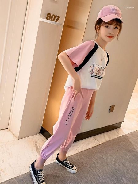 clothing sets 2021 summer baby girl clothes children's suit 4-14t kid short-sleeved alphabet sports two-piece school uniform1, White
clothing sets 2021 summer baby girl clothes children's suit 4-14t kid short-sleeved alphabet sports two-piece school uniform1, White
