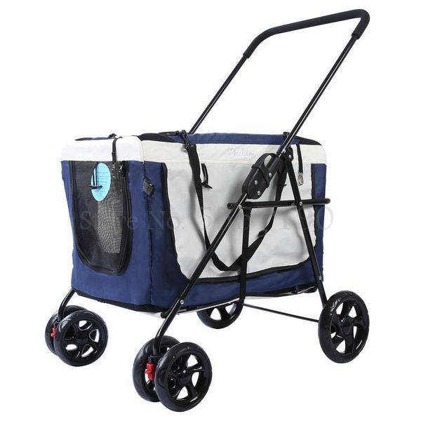 pet stroller dog cat outdoor car trolley light portable foldable bag seat covers