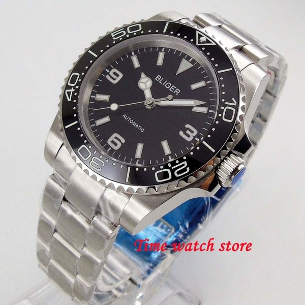effects 40mm bliger black scoreboard gentlemen watch sapphire glass illuminating ceramic bezel 21 jewellery miyota automatic clock, Slivery;brown
effects 40mm bliger black scoreboard gentlemen watch sapphire glass illuminating ceramic bezel 21 jewellery miyota automatic clock, Slivery;brown