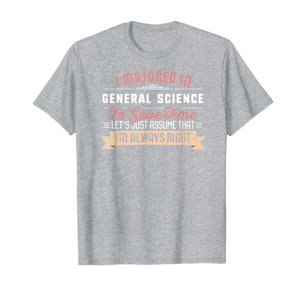 funny general science major student shirt graduation gift t-shirt, White;black
funny general science major student shirt graduation gift t-shirt, White;black