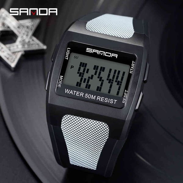 sanda watch men digital waterproof sports wrist watches rectangular luminous dial military wristwatch fashion electronic clock x0524, Slivery;brown
sanda watch men digital waterproof sports wrist watches rectangular luminous dial military wristwatch fashion electronic clock x0524, Slivery;brown