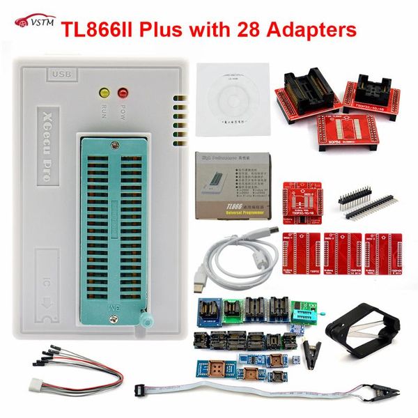 original v10.27 tl866ii plus universal minipro programmer+28 adapters+test clip tl866 pic bios high speed programmer diagnostic tools
original v10.27 tl866ii plus universal minipro programmer+28 adapters+test clip tl866 pic bios high speed programmer diagnostic tools