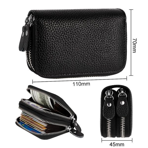 card holders cowhide leather holder bag women men zipper purse money bags black fashion small wallet pocket storage, Brown;gray
card holders cowhide leather holder bag women men zipper purse money bags black fashion small wallet pocket storage, Brown;gray