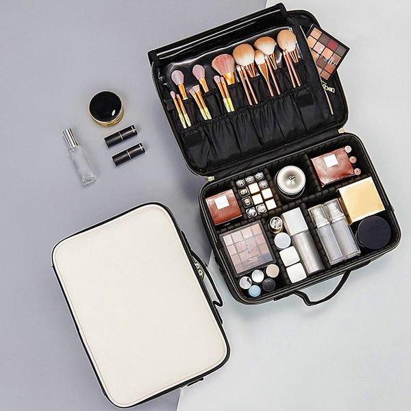 bathroom storage & organization leather clapboard cosmetic bag professional make up box large capacity handbag travel insert toiletry makeup
bathroom storage & organization leather clapboard cosmetic bag professional make up box large capacity handbag travel insert toiletry makeup