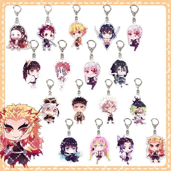 keychains fashion demon slayer: kimetsu no yaiba the movie: mugen train key chains cosplay acrylic keyring gift for friends, Silver
keychains fashion demon slayer: kimetsu no yaiba the movie: mugen train key chains cosplay acrylic keyring gift for friends, Silver