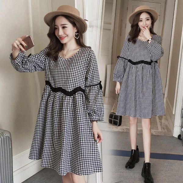 long sleeve plaid cotton maternity dress 2021 spring autumn fashion loose clothes for pregnant women pregnancy dresses, White
long sleeve plaid cotton maternity dress 2021 spring autumn fashion loose clothes for pregnant women pregnancy dresses, White