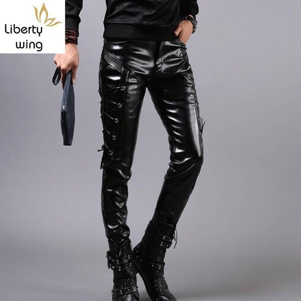 men's pants brand italy design mens cool motorcycle skinny black slim fit straight pantalon homme faux pu leather
men's pants brand italy design mens cool motorcycle skinny black slim fit straight pantalon homme faux pu leather